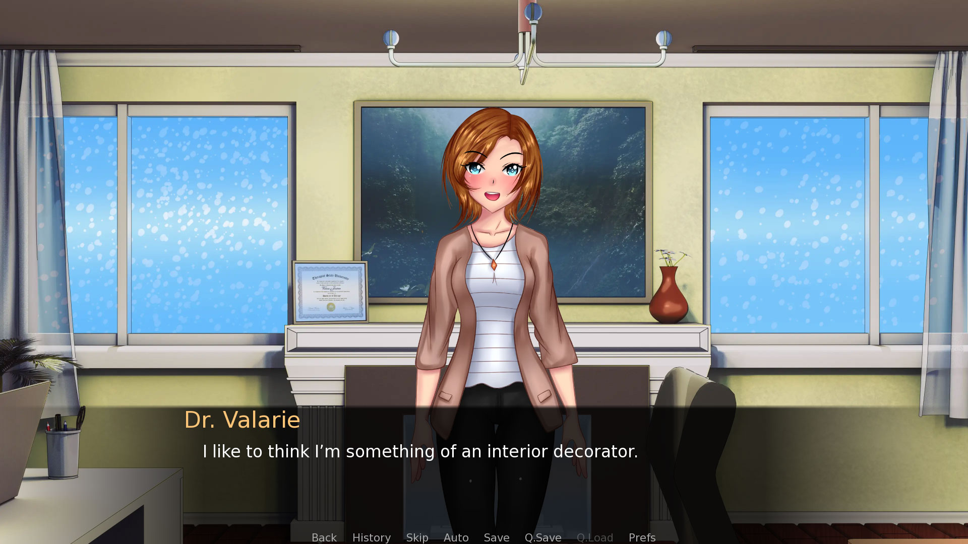 欧美SLG/AIGPT汉化/2D丨瓦莱丽医生性治疗师Dr. Valarie Sex Therapist v0.10【20240829】 游戏截图 2