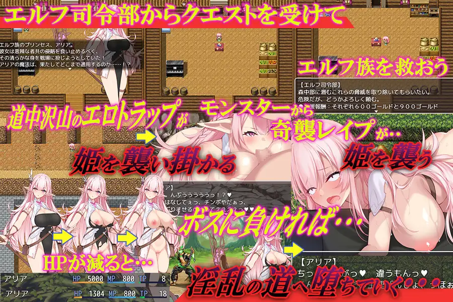 淫欲的精灵公主艾莉亚 云翻汉化+原版【20221117】 游戏截图 3