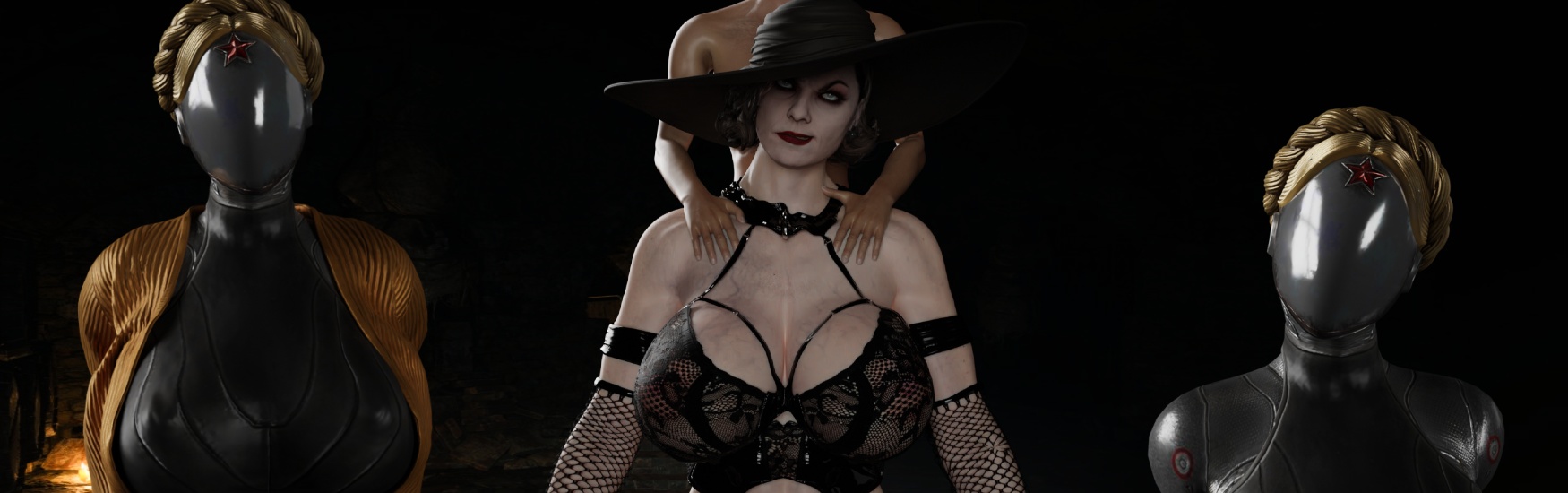 欧美SLG汉化动态丨迪米特雷斯库的猥亵城堡 Dimitrescu's Lewd Castle Chapters 1-6.5【20240312】 游戏截图 3