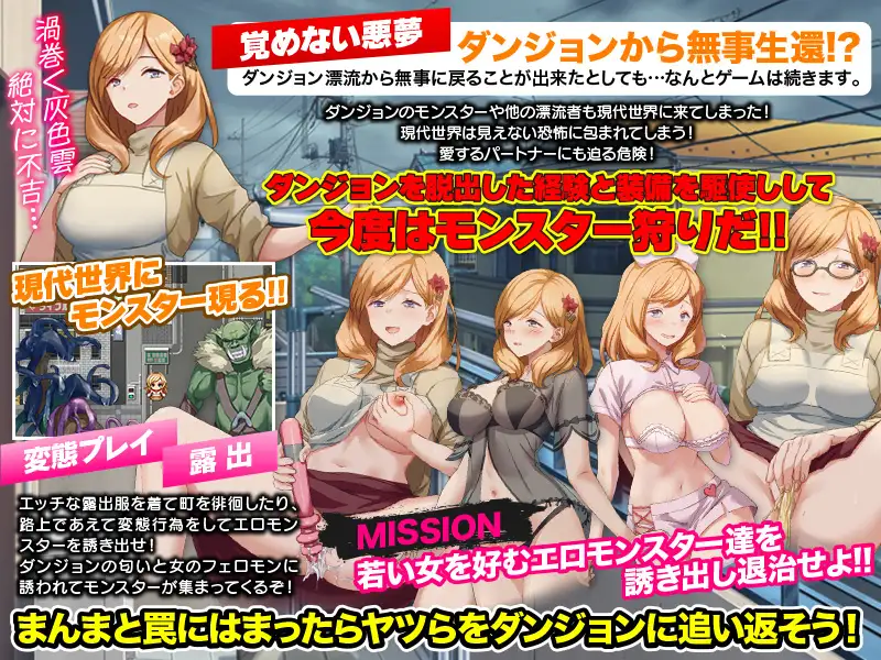 RPG/机翻/新作丨最悪のダンジョン最下層に突然漂流しちゃった人妻のここあさん【20240322】 游戏截图 3