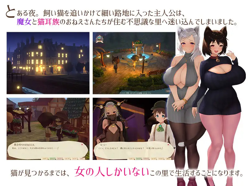 【3D/RPG/更新/有语音】魔女与猫的桃源乡/魔女と猫の隠れ里V1.01 游戏截图 5