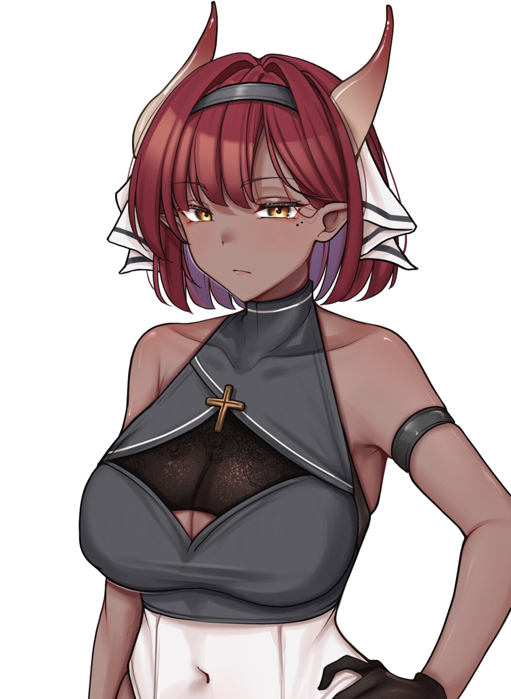 探索RPG/被NTR/动态2C丨异种族修女的试炼～与人类的H交流～（異種族シスターの試練～人間とのHな交流～）V1.0 AI汉化【20240715】 游戏截图 3