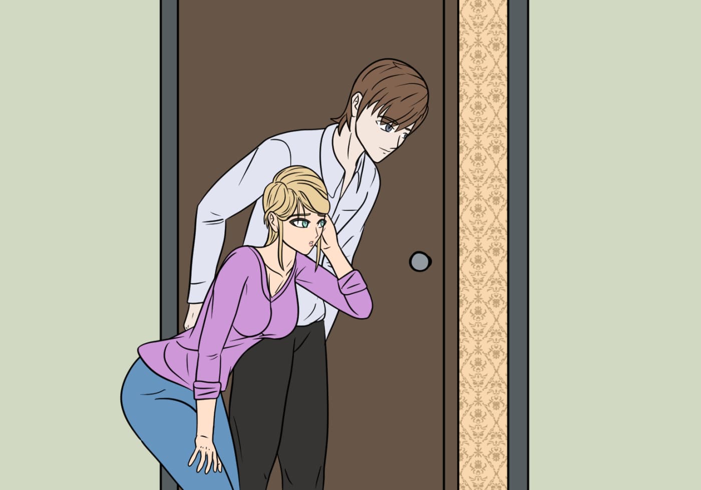 SLG/绿帽/更新/舔阴/汉化丨妻子在楼里/大楼里的妻子/Wife in the Building  Ver0.5.0 Beta【20241117】 游戏截图 4