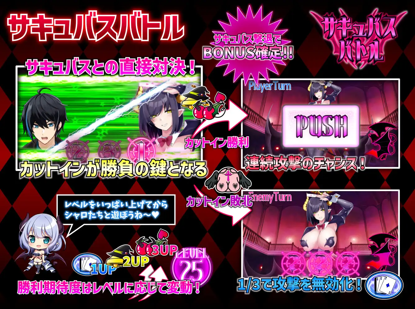 精品SLG/CV/动态丨魅魔赌场 - 魅魔娼妓城堡/サキュバスカジノ～淫魔城サキュバス～  V1.09 【20250404】_1 游戏截图 1