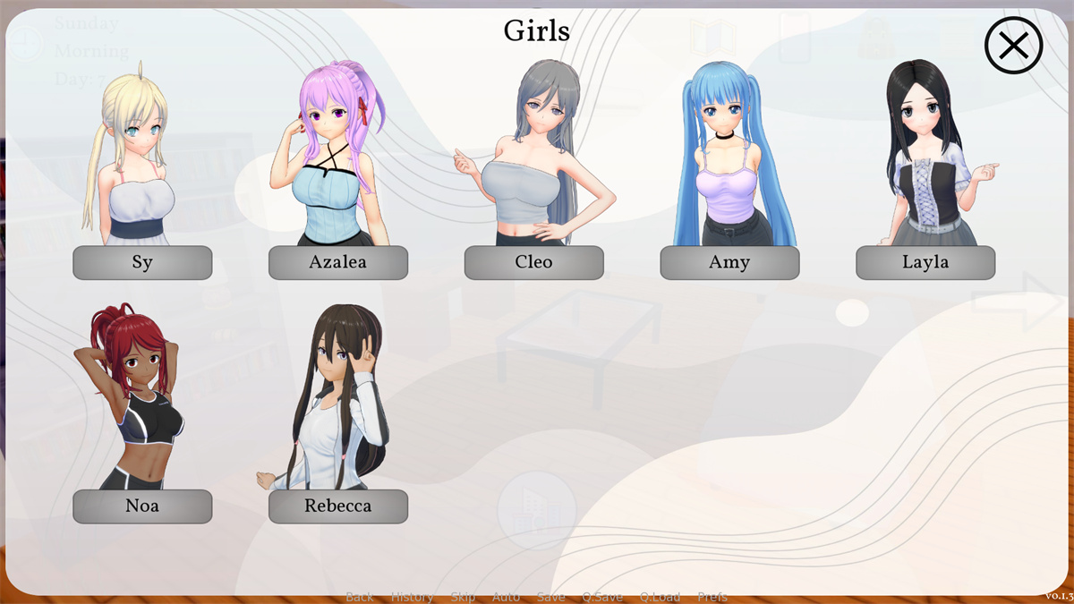 SLG/汉化/沙盒丨来世后宫/Afterlife Harem 0.4.3汉化版【20240709】 游戏截图 4