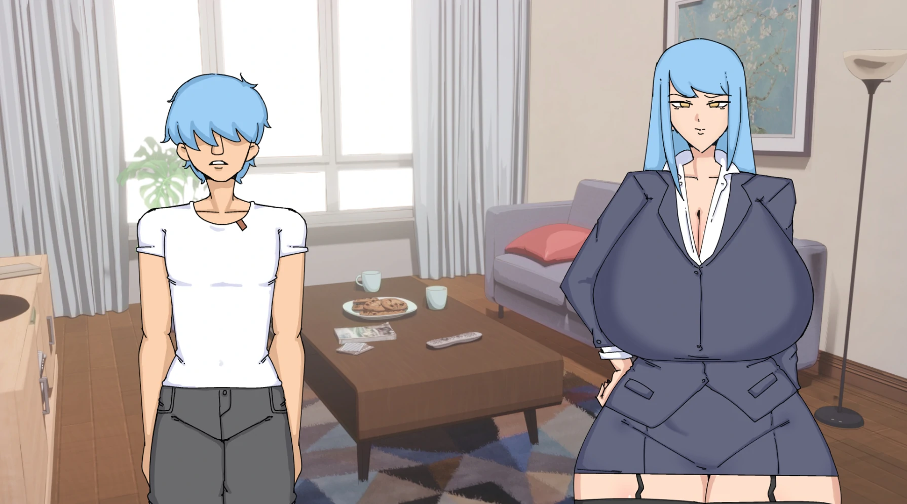 欧美SLG/AIGPT汉化/2D丨意外来访Surprise Visit  v0.3【20240814】 游戏截图 1